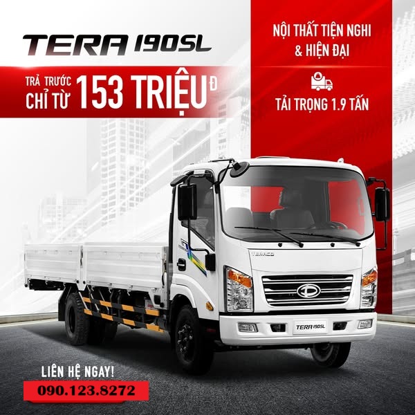 SRM có dòng xe Teraco thùng dài 6,3 met
