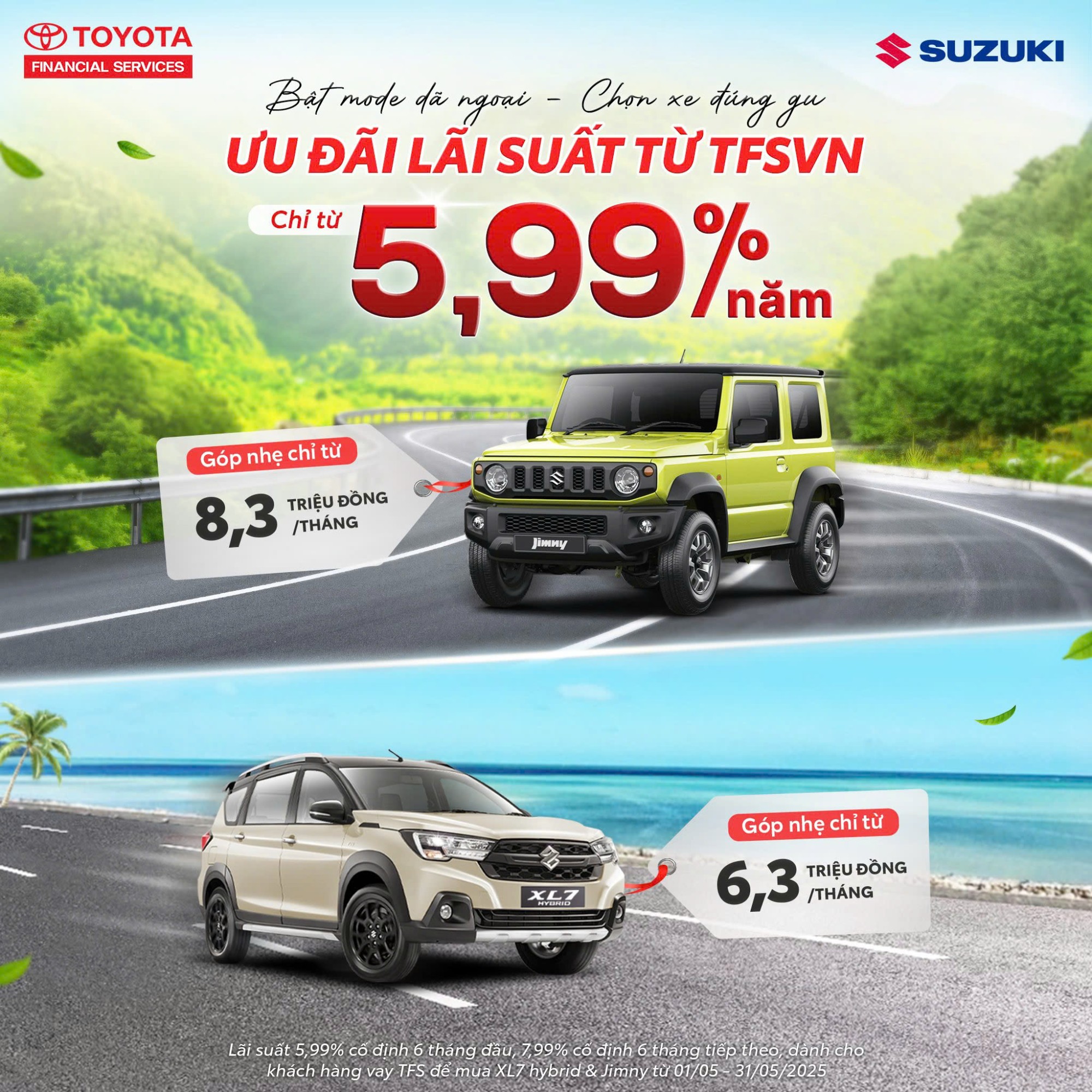 Suzuki XL7 ưu đãi kèm gói vay từ TFS